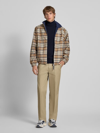 Jack & Jones Rollkragenpullover mit Strukturmuster Modell 'ROY' Marine 1