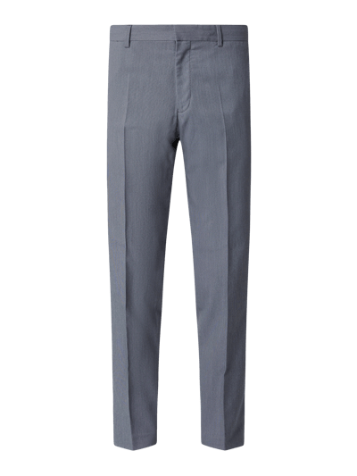 s.Oliver BLACK LABEL Pantalon met persplooien  Blauw gemêleerd - 2