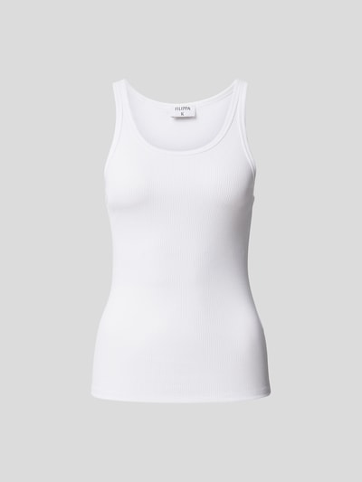 Filippa K Tanktop in Ripp-Optik Weiss 2