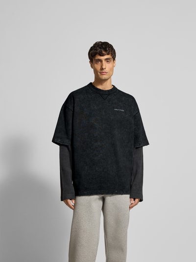 DAILY PAPER Longsleeve mit Label-Print Black 4