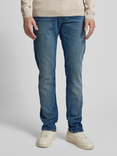 Jack & Jones Jeansy o kroju slim fit z 5 kieszeniami model ‘GLENN’ Jeansowy niebieski 4