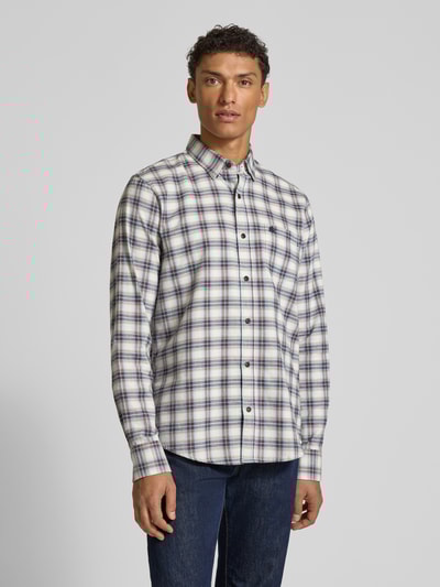 Lerros Vrijetijdsoverhemd met knoopsluiting Offwhite - 4