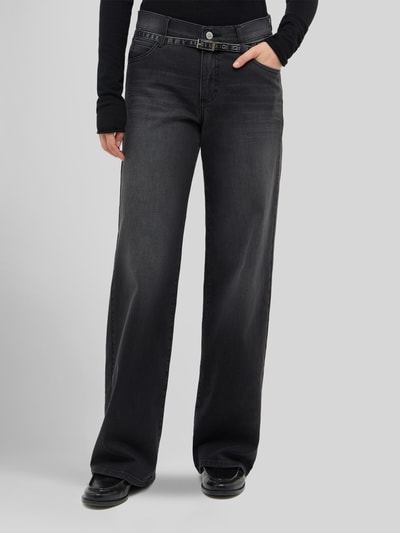 ANGELS Wide leg jeans van katoenmix in 5-pocketmodel Lichtgrijs - 4