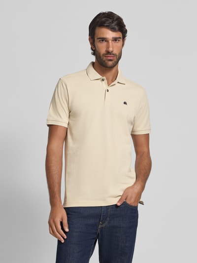 Lerros Poloshirt mit Label-Stitching Sand 4
