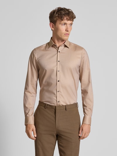 OLYMP Level Five Slim Fit Business-Hemd mit Kentkragen Sand 4