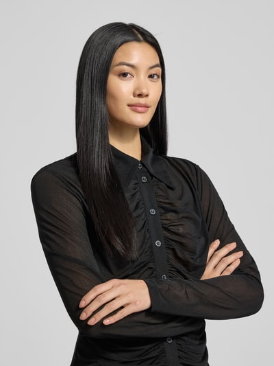 Gestuz Hemdbluse mit Knopfleiste Modell 'abbie' Black 3