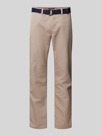 MCNEAL Slim Fit Chino mit Gürtel Beige 2