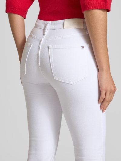 Tommy Hilfiger slim fit jeans met logodetails Wit - 3