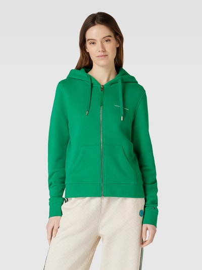 Tommy Hilfiger Sweatjack met labelopschrift Groen - 4