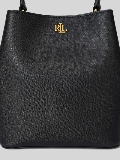 Lauren Ralph Lauren Handtas met echt leer met afneembare schouderband Zwart - 7