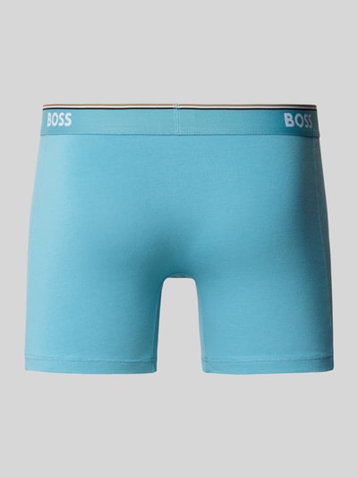 BOSS Regular Fit Trunks aus Baumwoll-Mix im 3er-Pack Hellblau 3