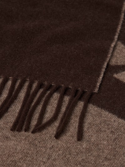 Lala Berlin Schal mit Fransen Modell 'Lala Scarf 4' Mittelbraun 2