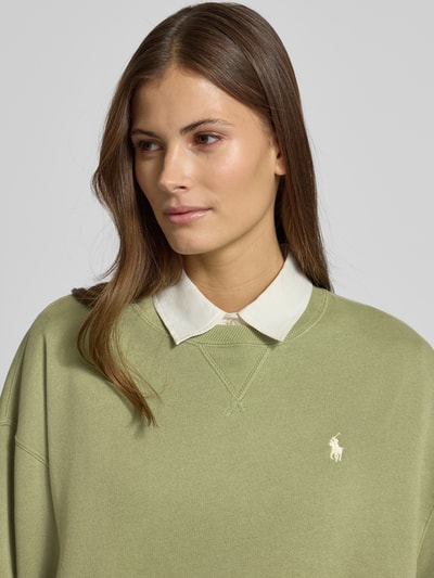 Polo Ralph Lauren Regular fit sweatshirt van katoenmix Lindegroen - 3
