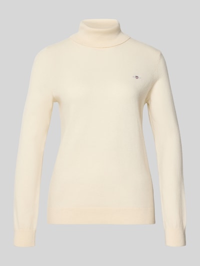 GANT Regular fit coltrui van wolmix, model 'Extrafine' Offwhite - 2