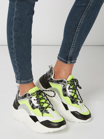 Steve Madden Sneaker aus Textil mit Mustermix Neon Gelb 3