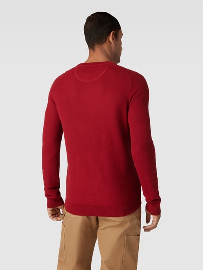 Pierre Cardin Strickpullover in unifarbenem Design mit Rundhalsausschnitt Hellgruen 5