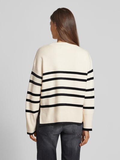 Vero Moda Pullover mit Streifen Modell 'SABA' Offwhite 5