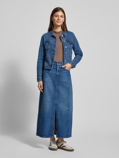 Vero Moda Regular Fit Jeansjacke mit Baumwoll-Anteil Modell 'LUNA' Blau 1