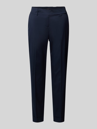 Windsor Spodnie materiałowe o kroju slim fit w kant Granatowy 1
