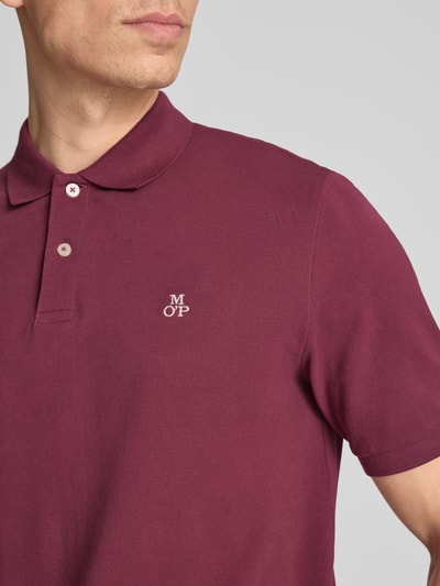 Marc O'Polo Regular Fit Poloshirt aus reiner Baumwolle Dunkelrot 3