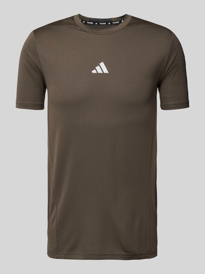 Adidas Training T-Shirt mit Label-Print Anthrazit 2