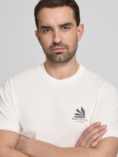 Marc O'Polo Relaxed Fit T-Shirt aus reiner Baumwolle Offwhite 3