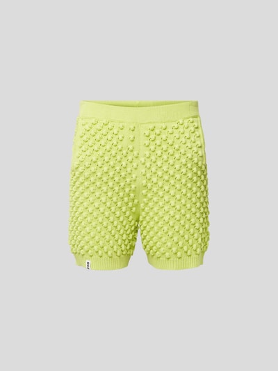 Bonsai Sweatshorts in Strick-Optik Neon Gruen 2