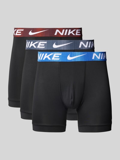 Nike Majtki z elastycznym paskiem z logo w zestawie 3 szt. Czarny 1