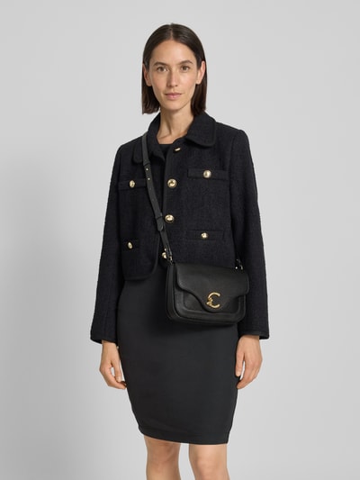 Coccinelle Crossbodytas met labeldetail Zwart - 1