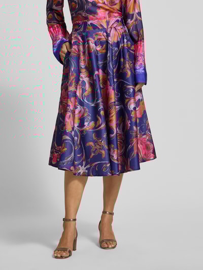 miss goodlife Spódnica midi z plisami model ‘Happy’ Granatowy 4