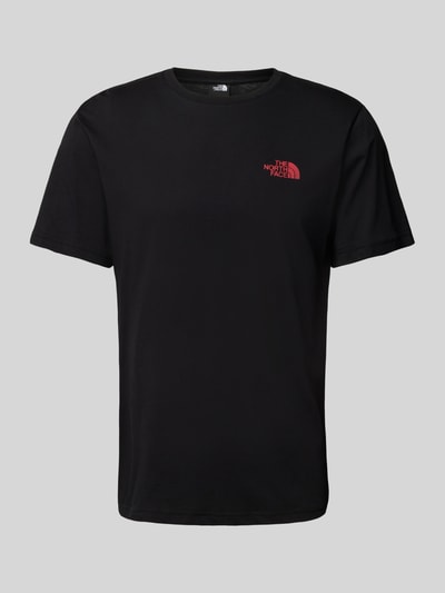 The North Face T-Shirt mit Label-Print Black 2