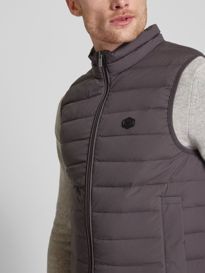 Emporio Armani Bodywarmer met labelpatch Antraciet - 3