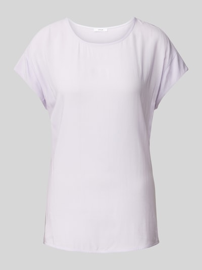 OPUS T-shirt van viscose in effen design, model 'Skita soft' Lila - 2