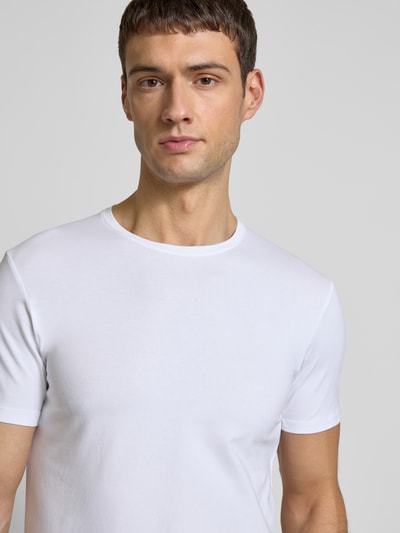 s.Oliver BLACK LABEL T-Shirt mit Rundhalsausschnitt Weiss 3