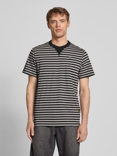 G-Star Raw T-shirt met labelstitching, model 'Nifous' Antraciet - 4