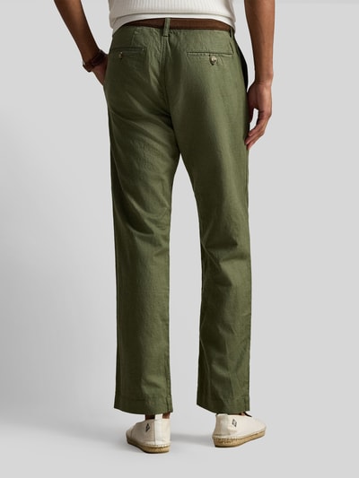 Polo Ralph Lauren Chino aus Leinen-Baumwoll-Mix Oliv 5