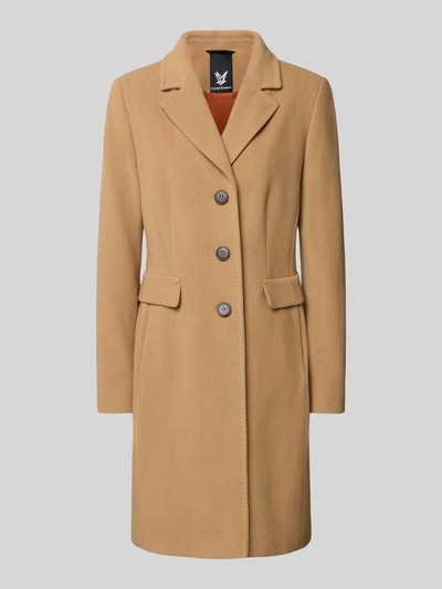 Fuchs Schmitt Wollmantel mit Kaschmir-Anteil und Pattentaschen Camel 2