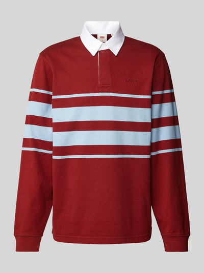 Levi's® Sweatshirt met kentkraag, model 'UNION RUGBY' Bordeaux - 2