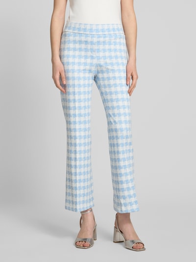 SEDUCTIVE Hose in verkürzter Passform mit Bügelfalten Modell 'NANETTE' Hellblau 4