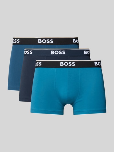 BOSS Regular Fit Trunks aus Baumwoll-Mix im 3er-Pack Blau 1