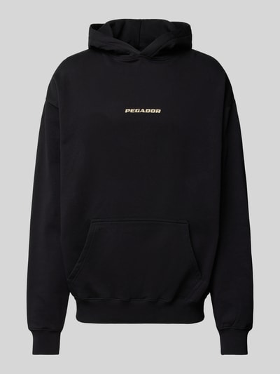 Pegador Oversized Hoodie mit Label-Print Black 2