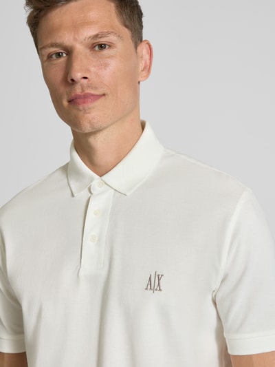 ARMANI EXCHANGE Poloshirt met labelstitching Wit - 3