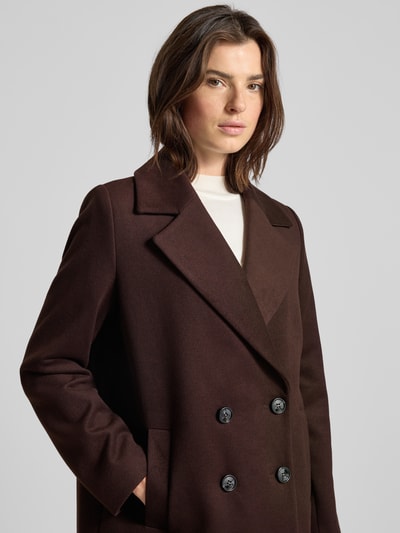 More & More Płaszcz z połami Czekoladowy 3