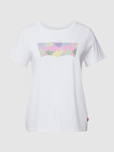 Levi's® T-Shirt mit Label-Print Modell 'THE PERFECT TEE' Weiss 2