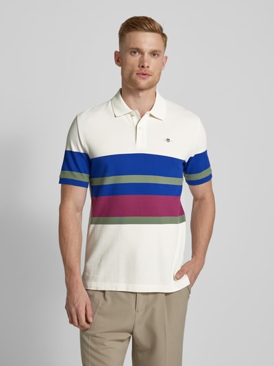 Gant Regular Fit Poloshirt mit Label-Stitching Offwhite 4