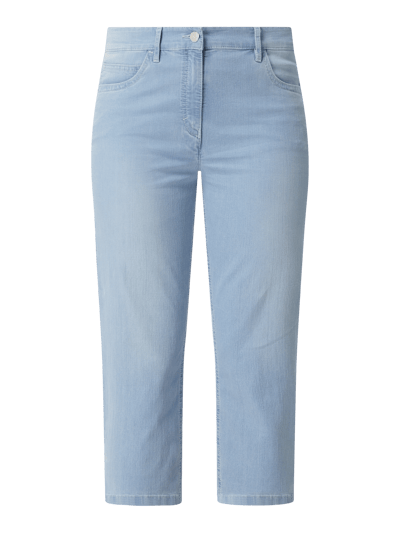 Zerres Jeansy capri o kroju slim fit z dodatkiem streczu model ‘Cora’  Jasnoniebieski 2