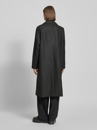 Only Płaszcz o kroju oversized z kołnierzem z połami model ‘LISA LIFE’ Antracytowy melanż 5