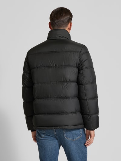 Tom Tailor Regular fit gewatteerd jack met opstaande kraag Zwart - 5