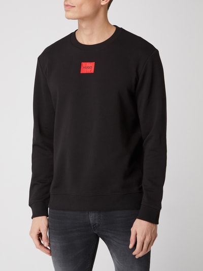 HUGO Sweatshirt aus Baumwolle Modell ' Diragol' Black 4