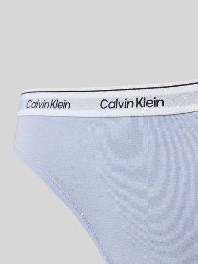 Calvin Klein Underwear String met elastische band met logo Blauw - 2